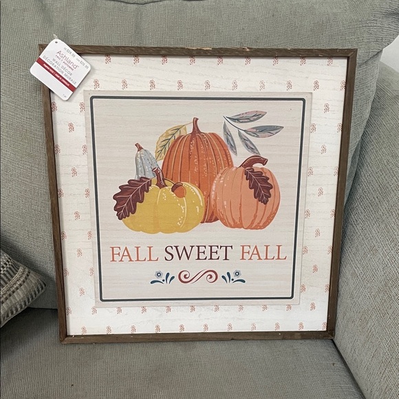 Fall Sweet Fall Wall decor pumpkin NEW TAGS HALLOWEEN - Picture 1 of 2